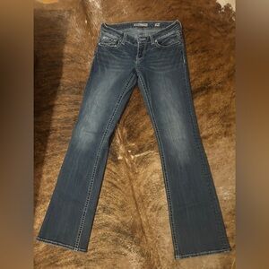 Stella Buckle Dark Blue Flare Jeans